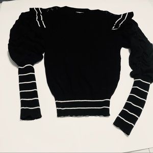 COPY - Cherry Stik- Black sweater with white stri…